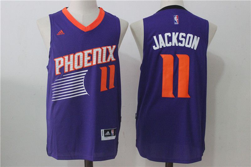 Men Phoenix Suns #11 Josh Jackson Purple NBA Jerseys